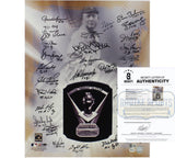 Multi-Signed Unframed 16x20 CY Young Award Photo 30 sig R Halladay/ F Valenzuela