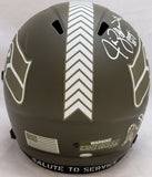 Largent & Zorn Autographed Seahawks Camo Full Size Helmet TD Seahawks!