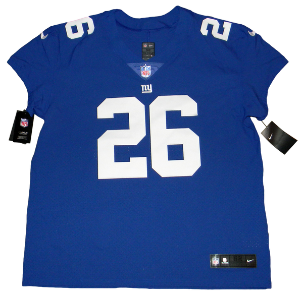 SAQUON BARKLEY SIGNED NEW YORK GIANTS NIKE ELITE AUTHENTIC JERSEY W/ 2018 OROY