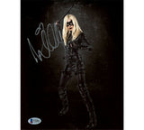 Katie Cassidy Signed Arrow Unframed 8x10 Photo - Black Canery with Stick