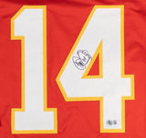 Theo Fleury Calgary Signed Red Hockey Jersey BAS