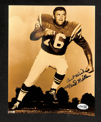 Fred Miller Signed/Autographed 8x10 Photo Rams JSA 214283