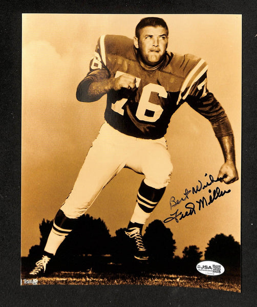 Fred Miller Signed/Autographed 8x10 Photo Rams JSA 214283
