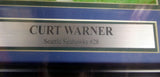 CURT WARNER AUTOGRAPHED SIGNED FRAMED 8X10 PHOTO SEAHAWKS MCS HOLO 126587