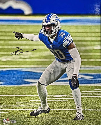 Jeff Okudah Autographed Detroit Lions 16x20 Photo Fanatics 41062
