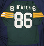 Packers BILLY HOWTON Signed Custom Green Jersey AUTO w/ "GBP HOF '1974"