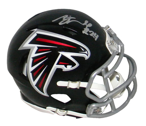 AJ TERRELL SIGNED AUTOGRAPHED ATLANTA FALCONS SPEED MINI HELMET BECKETT