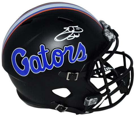 EMMITT SMITH AUTOGRAPHED FLORIDA GATORS BLACK FULL SIZE SPEED HELMET BECKETT