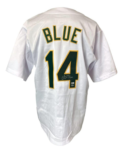Vida Blue Signed Oakland Athletics Jersey /Sports Integrity/3xWorld Series Champ