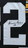 CUSTOM FRAMED PITTSBURGH STEELERS FRANCO HARRIS AUTOGRAPHED JERSEY TSE COA
