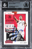Raptors Kyle Lowry Authentic Signed 2018 Panini Contenders #87 Card BAS Slabbed