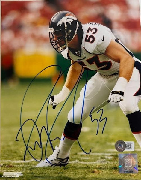 Bill Romanoski Autographed Denver Broncos 8x10 Photo BAS COA