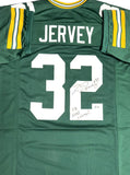 Packers TRAVIS JERVEY Signed Custom Replica Green Jersey AUTO w/ SB Champs - BAS