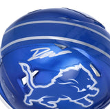D'ANDRE SWIFT Autographed Detroit Lions Flash Mini Speed Helmet FANATICS