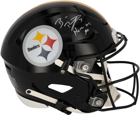 Ben Roethlisberger Steelers Signed Riddell Flex Authentic Helmet w/Here Go Insc