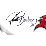 Ronde Barber Signed Tampa Bay Buccaneers White Logo Football BAS 42546