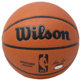 Tyrese Maxey Signed Philadelphia 76ers Wilson Basketball w/ Case JSA