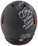 Bucs SB 37 Sapp, Brooks +2 Signed Eclipse F/S Speed Proline Helmet BAS Wit
