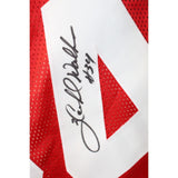 Hershel Walker Autographed/Signed College Style Red Jersey Beckett 43349