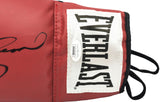 SUGAR RAY LEONARD AUTOGRAPHED RED EVERLAST BOXING GLOVE LEFT LH JSA 237640