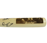 Devon and Auden Larratt Signed Custom Engraved Blonde Bat
