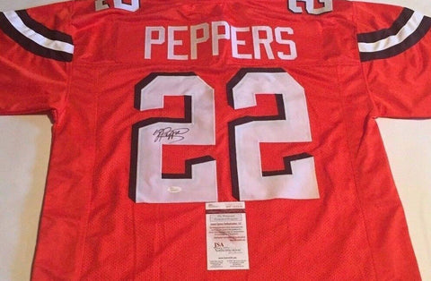Jabrill Peppers Signed Browns Jersey (JSA COA) Cleveland 1st Round Pick 2017 #22