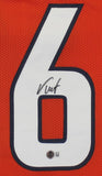 Troy Franklin Signed Denver Broncos Jersey (Beckett) 2024 Rnd Pk Oregon Duck/ WR
