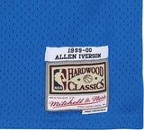 Allen Iverson 76ers Signed Mitchell & Ness 99-00 Hardwood Swingman Jersey w/Insc