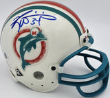 Ricky Williams Autographed Miami Dolphins White Mini Helmet Beckett QR #BS30440