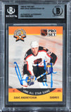 Sabres Dave Andreychuk Authentic Signed 1990 Pro Set #363 Card BAS Slabbed
