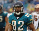 Jimmy Smith Signed Jacksonville Jaguars Logo Football (Beckett) 5xPro Bowl W.R.