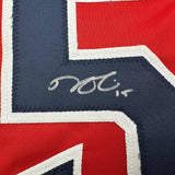 Autographed/Signed Dustin Pedroia Boston Red Baseball Jersey JSA COA