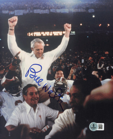 Bill Walsh Autographed 8x10 Photo San Francisco 49ers Beckett BAS QR #BS12831