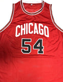 HORACE GRANT - Chicago Bulls - Signed Custom Replica Red Jersey AUTO - BAS