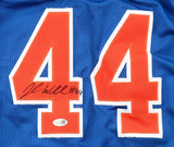 John Wallace Signed New York Knicks Jersey (JSA) 1996 1st Round NBA Draft Pck