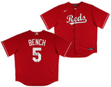 Reds Johnny Bench Authentic Signed Red Majestic Jersey Autographed Fanatics