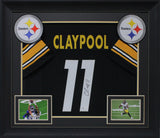 Chase Claypool Authentic Signed Black Pro Style Framed Jersey BAS Witnessed