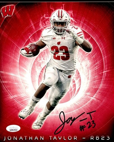 WI Badgers JONATHAN TAYLOR Signed 8X10 Photo #5 AUTO - 2020 Draft Pick - JSA
