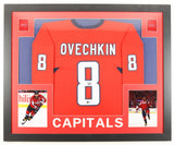 Alexander Ovechkin Signed Washington Capitals 35"x 43" Framed Jersey (Beckett)