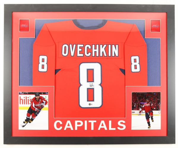 Alexander Ovechkin Signed Washington Capitals 35"x 43" Framed Jersey (Beckett)