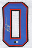 Keon Coleman Signed Buffalo Bills White Jersey (Beckett) 2024 2nd Rnd Pk/FSU W.R