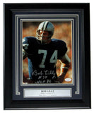 Bob Lilly HOF Cowboys Signed/Inscribed 8x10 Photo Framed JSA 158996