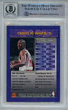 Charlie Ward Signed New York Knicks 1995 Topps #321 Beckett Auto 10 40715