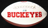 Justin Fields Signed Ohio State Buckeyes Logo Football (Beckett) Quarterback