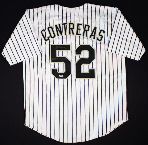 Jose Contreras Signed Chicago White Sox Pinstriped Home Jersey (PSA COA)