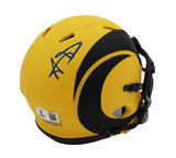 Aaron Donald Signed Los Angeles Rams Speed Rave NFL Mini Helmet