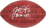 Autographed Justin Herbert Los Angeles Chargers Football Item#13377511 COA
