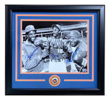 Mike Tyson Doc Gooden Darryl Strawberry Signed Framed 11x14 Mets B&W Photo JSA