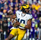 Alex Orji Signed Michigan Wolverines Jersey Ins. "Orji in the Endzone!" JSA COA)