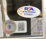 Larry Bird Magic Johnson Signed Framed 16x20 Famous Shirt Pull Photo PSA ITP